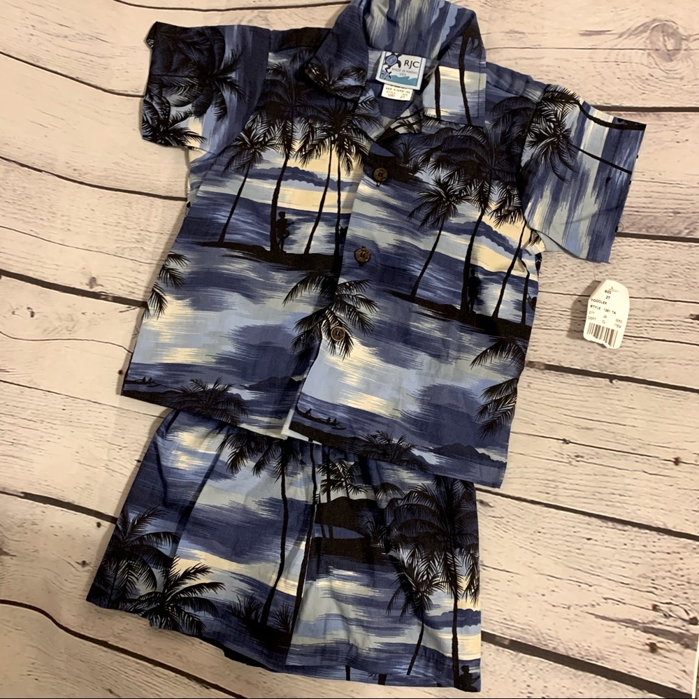 ✨BOGO✨ Hawaiian Print Shirt and Shorts Set | 2T